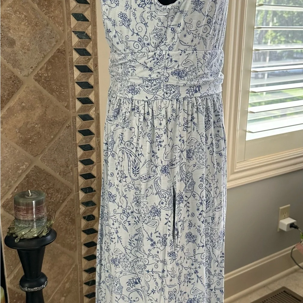 Fresh Produce Blue Floral Sleeveless Dress. - Picture 5 of 7